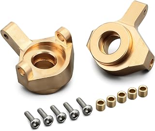 INJORA Brass Steering Knuckles RC Counterweights for 1/24 RC Crawler Axial SCX24 AXI90081 Upgrades Parts