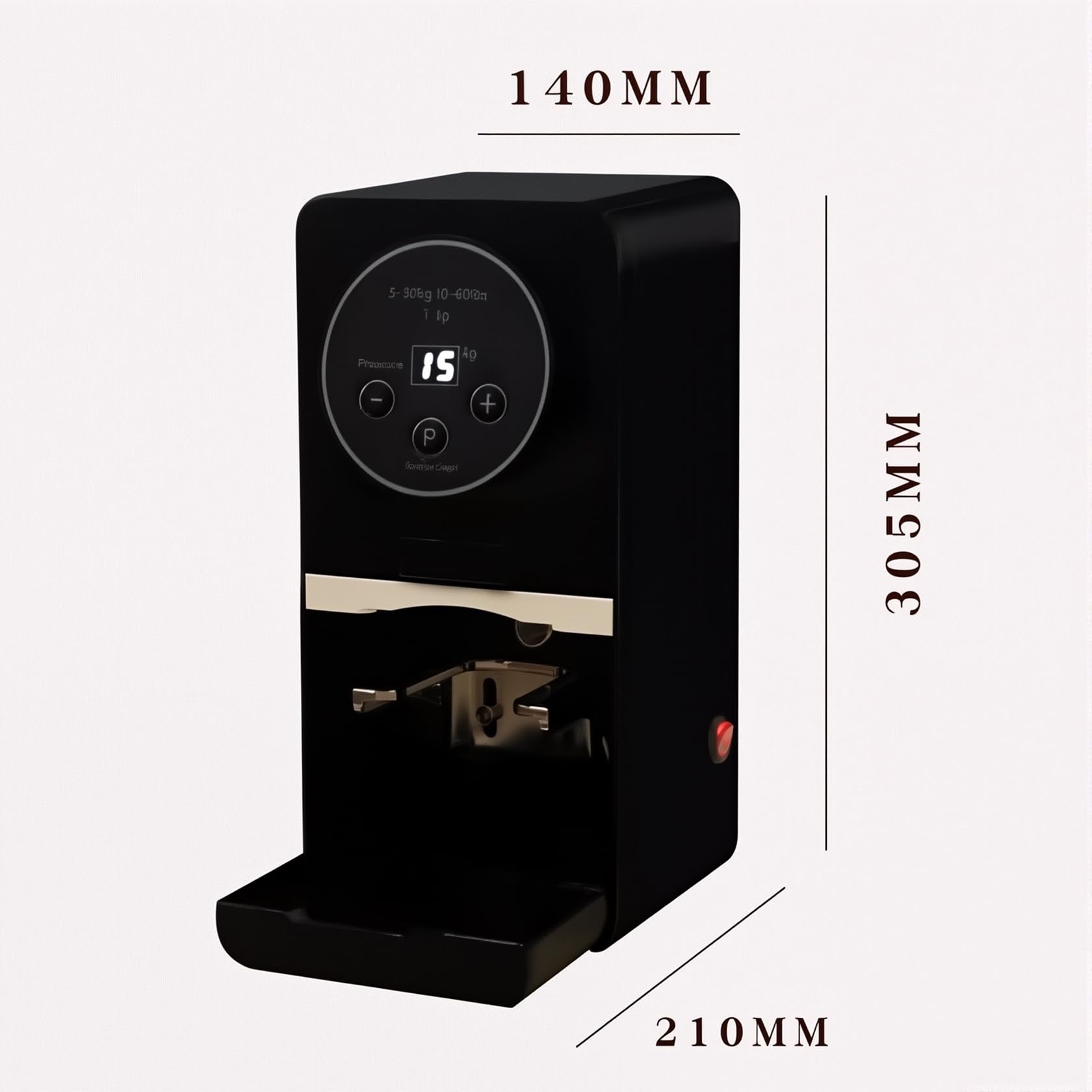 Elektryczny Ubijak Do Kawy 58 Mm, Automatyczne Ubijaki Do Espresso O Ciśnieniu 5–30 Kg (22–66 Funtów), 1–3 Cykle Ubijania, Regulowana Podstawka Prasa Do Kawy Mielonej Dla Barista Home Cafe white