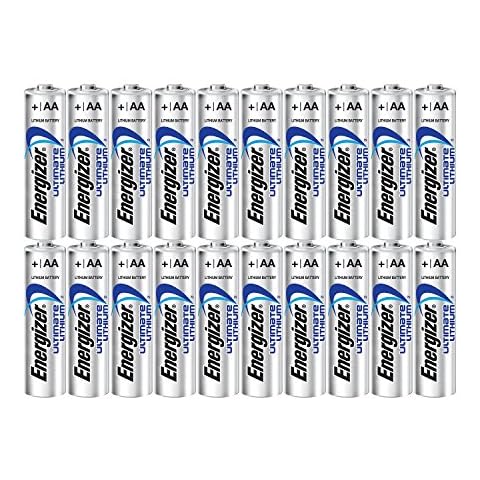 Energizer Ultimate Lithium AA Size Batteries - 20 Pack (5-4packs) Cover
