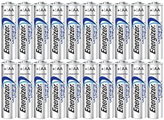 Energizer Ultimate Lithium AA Size Batteries - 20 Pack