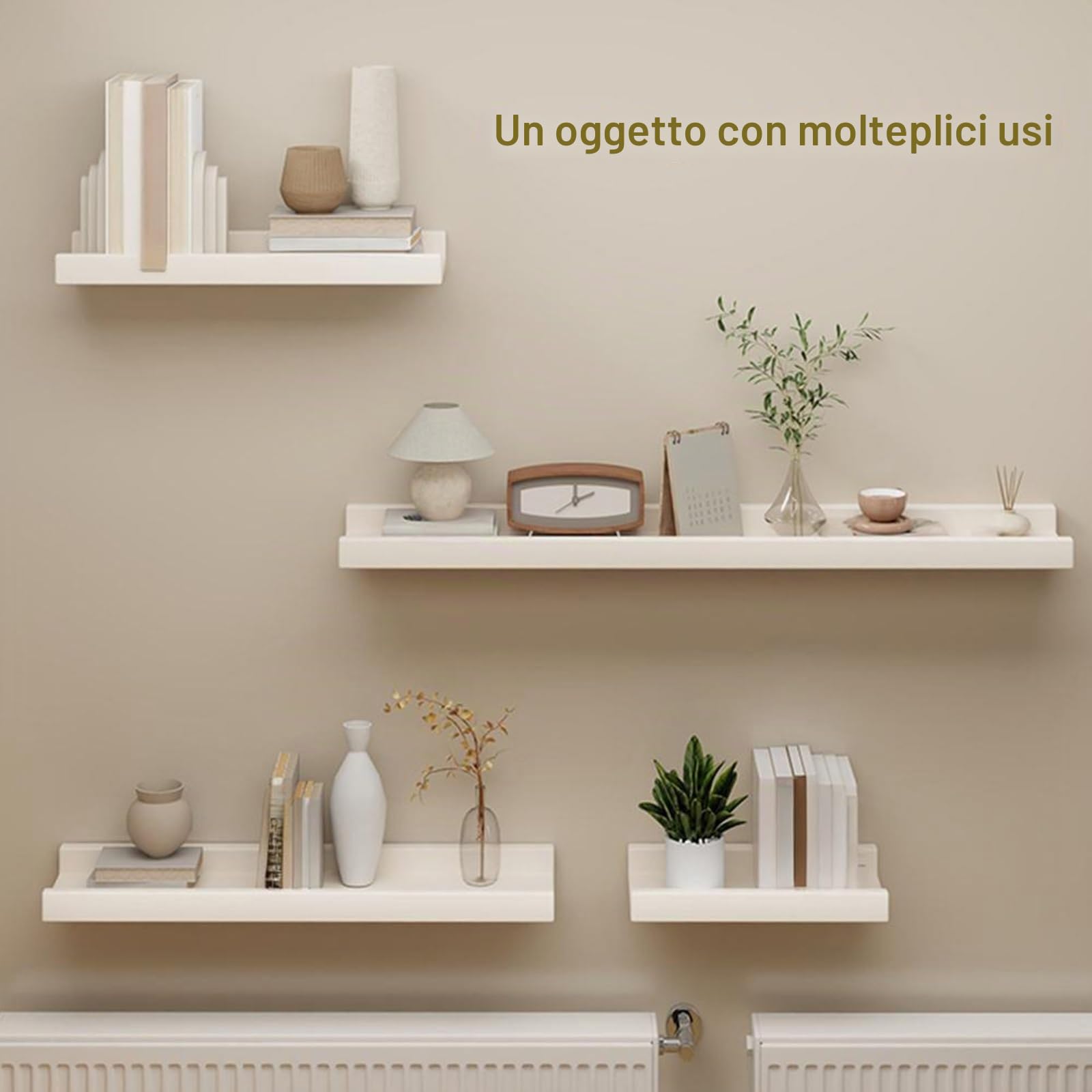 Mensola Sopra Termosifone in Legno, Mensola Termosifone, Copritermosifoni per Camera da Letto per Riporre e Decorare, Lati Rialzati, Portata 20 kg(Brown,90 * 12 * 4cm/35 * 5 * 1.6in)