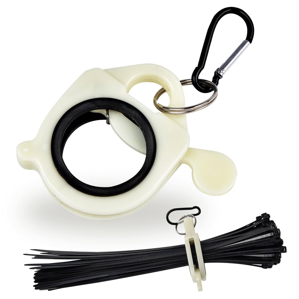 OTDOGUO Zip Tie Organizer Cable Tie Organizer Holder Glow In The Dark