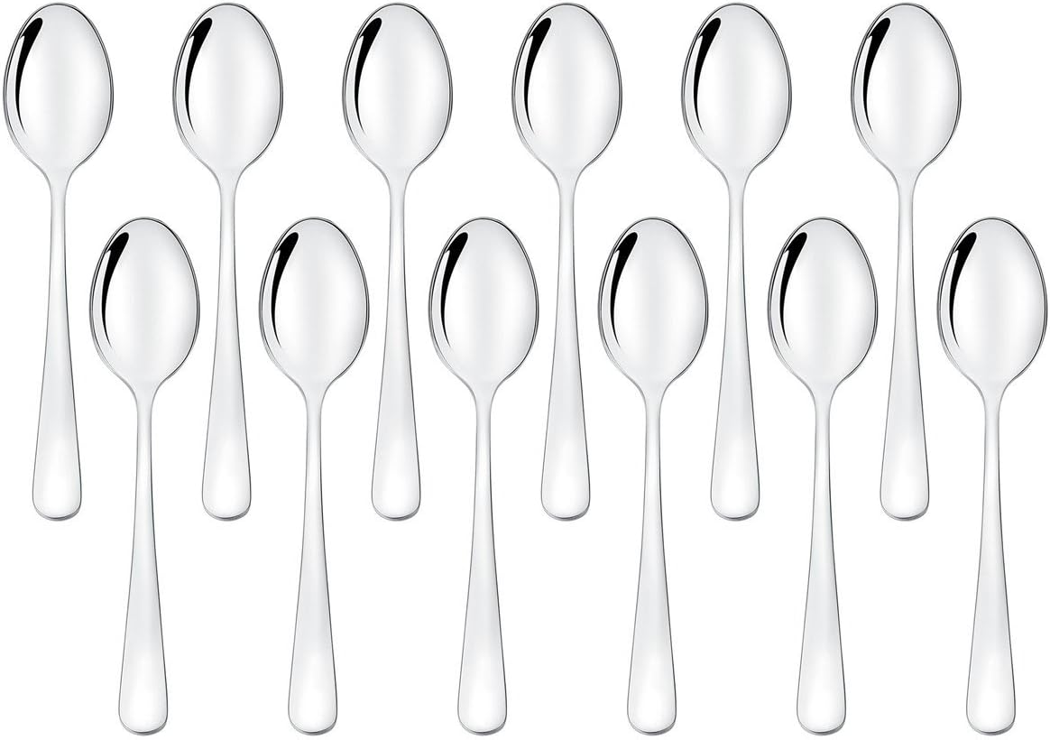 Demitasse Spoons Set of 12, Mini Coffee Spoons, LEYOSOV Stainless Steel Espresso Spoons, Small Spoons for Dessert, Tea, Appetizer, 4 inch