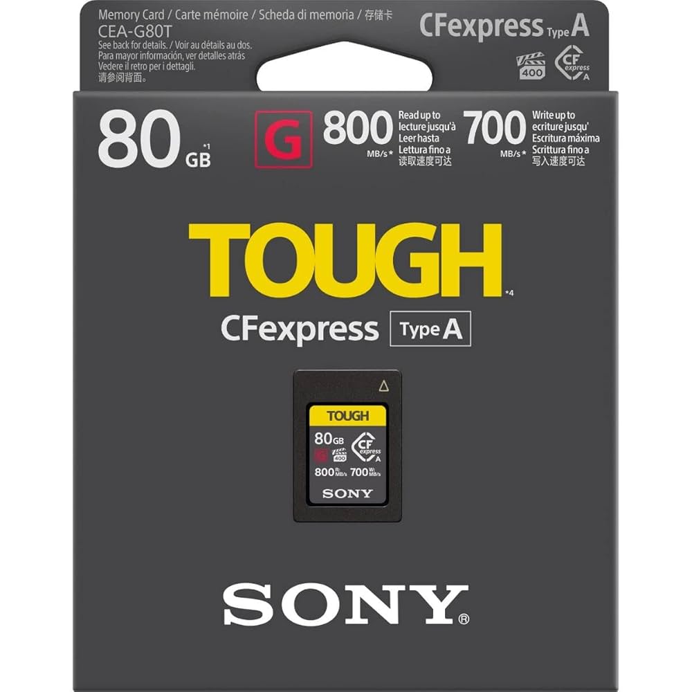 その他 SONY TOUGH 80GB CFexpress Type A Sony TOUGH 80GB CFexpress Type-A Memory Card, 2-Pack with SD