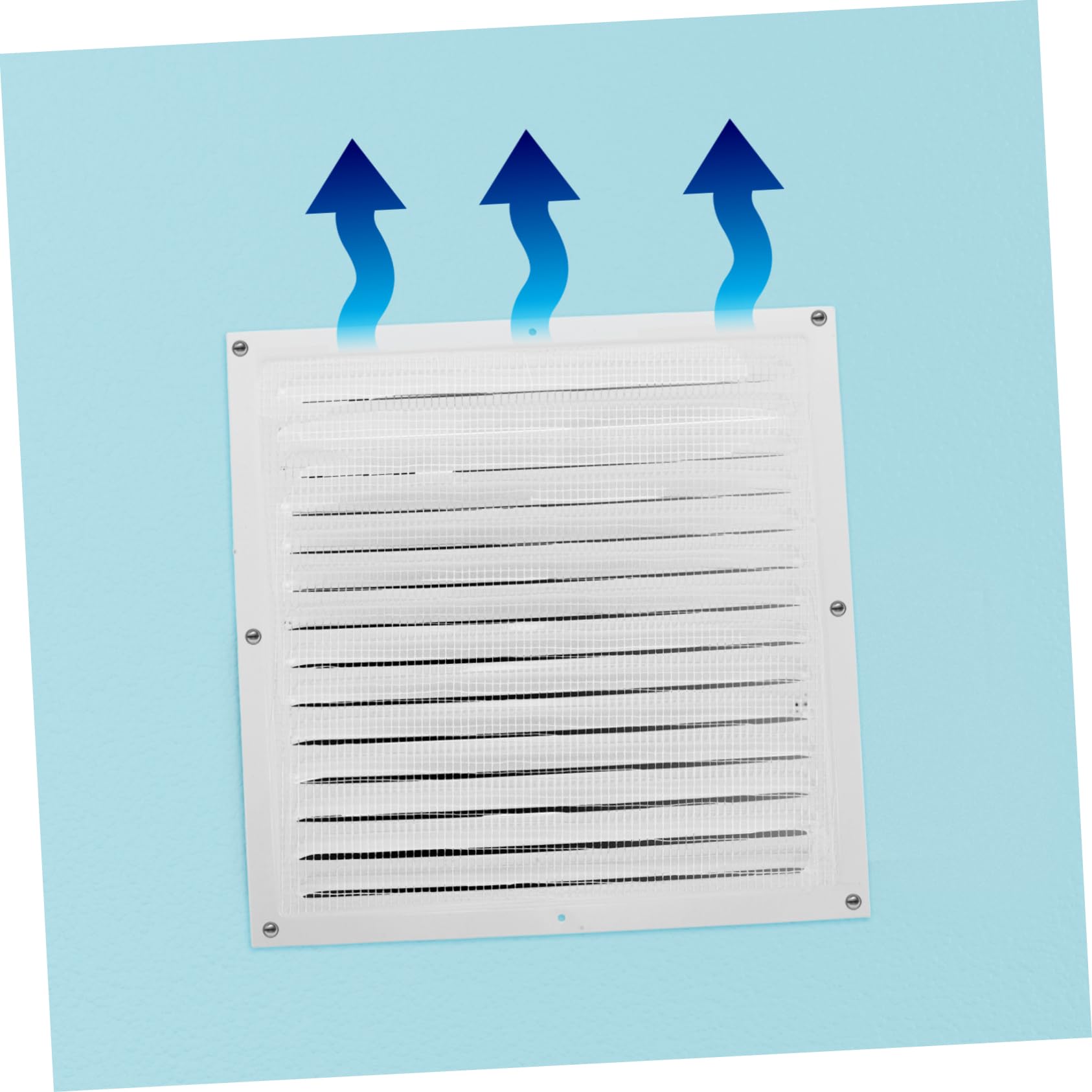 SOIMISS Elegante Griglia di Ventilazione a Soffitto - 2 Pezzi in Alluminio per Condizionatore Sfiato Aria Condizionata Centralizzato