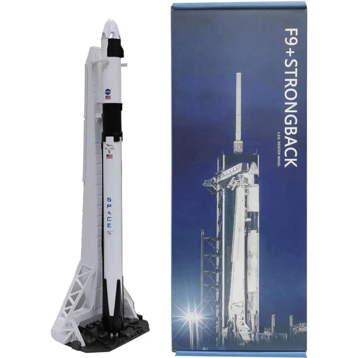 Amazon.com: yuanpulalala SpaceX Falcon 9 Dragon+F9 Starship Heavy