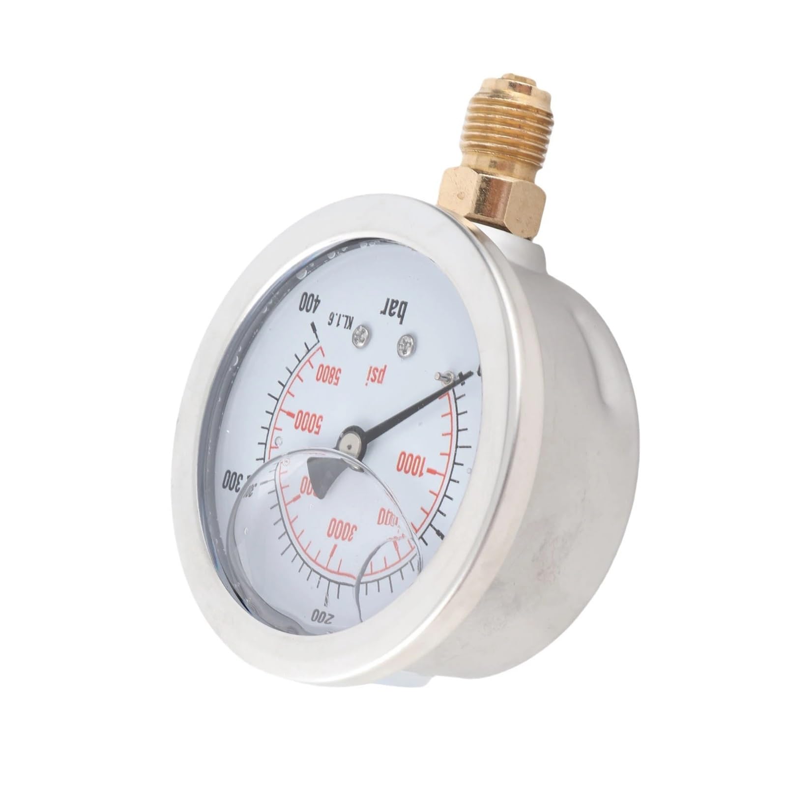 Ciśnieniomierz, 0-400BAR 0-5800PSI G1/4 68mm Dial manometr hydrauliczny miernik narzędzie do pomiaru ciśnienia