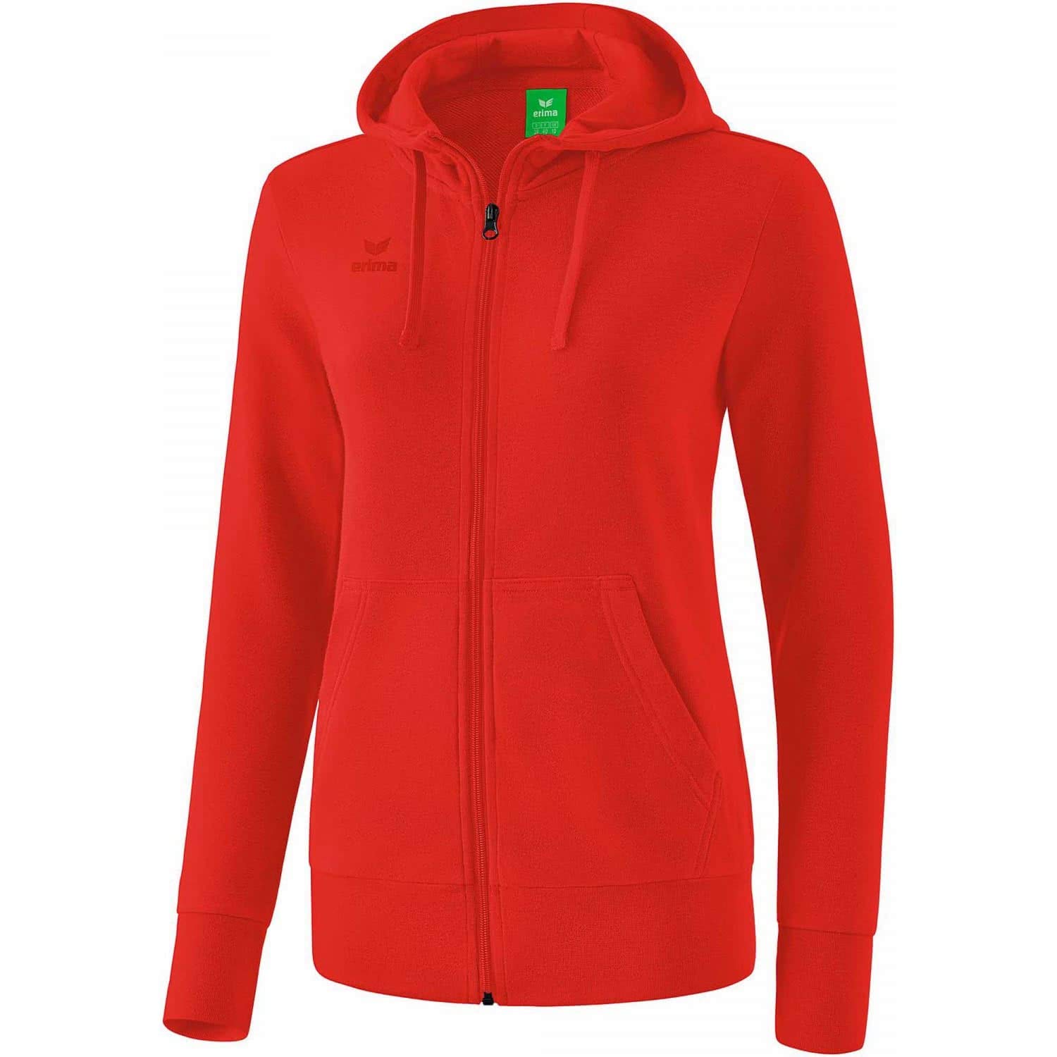 Erima Hooded Sweat Jacket - Red, 34