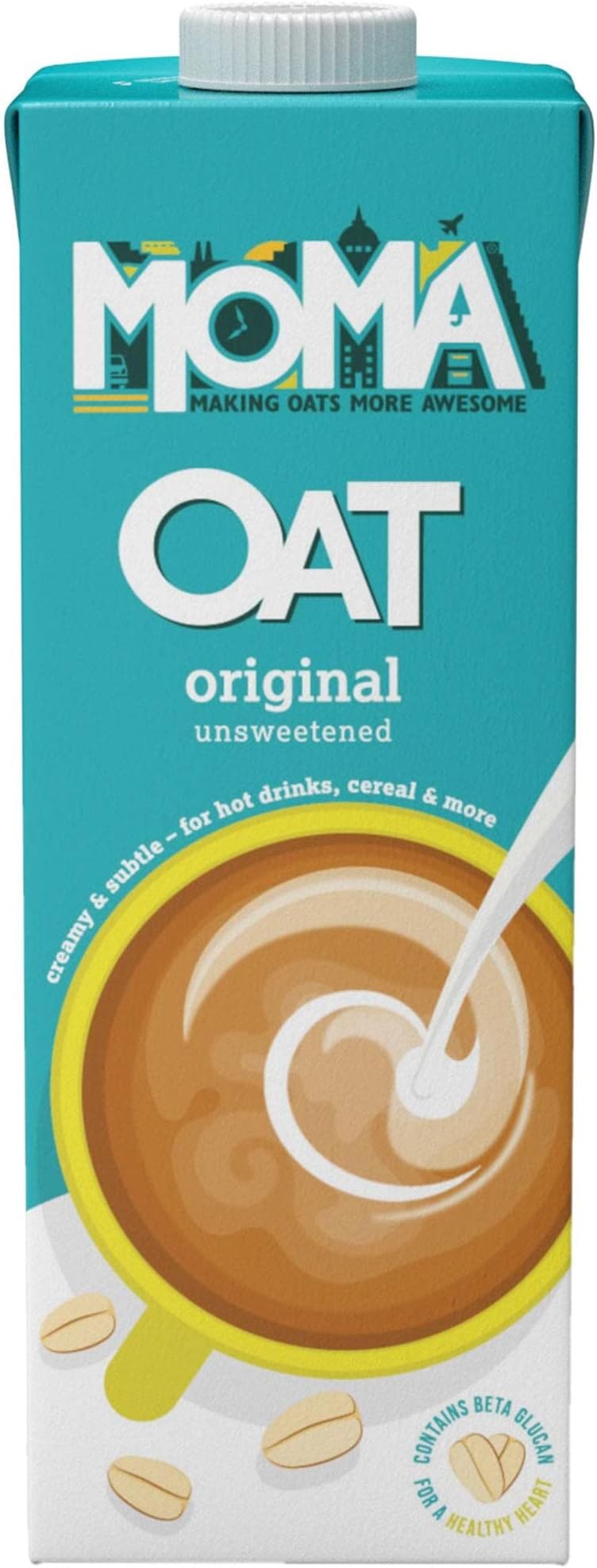 Moma Original Unsweetened Oat Milk - 6x1ltr