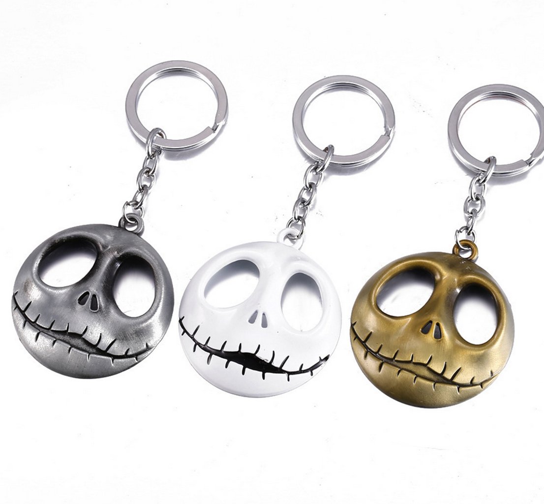 Nightmare Before Christmas Inspired Keychain Skull Jack Charm Keychain