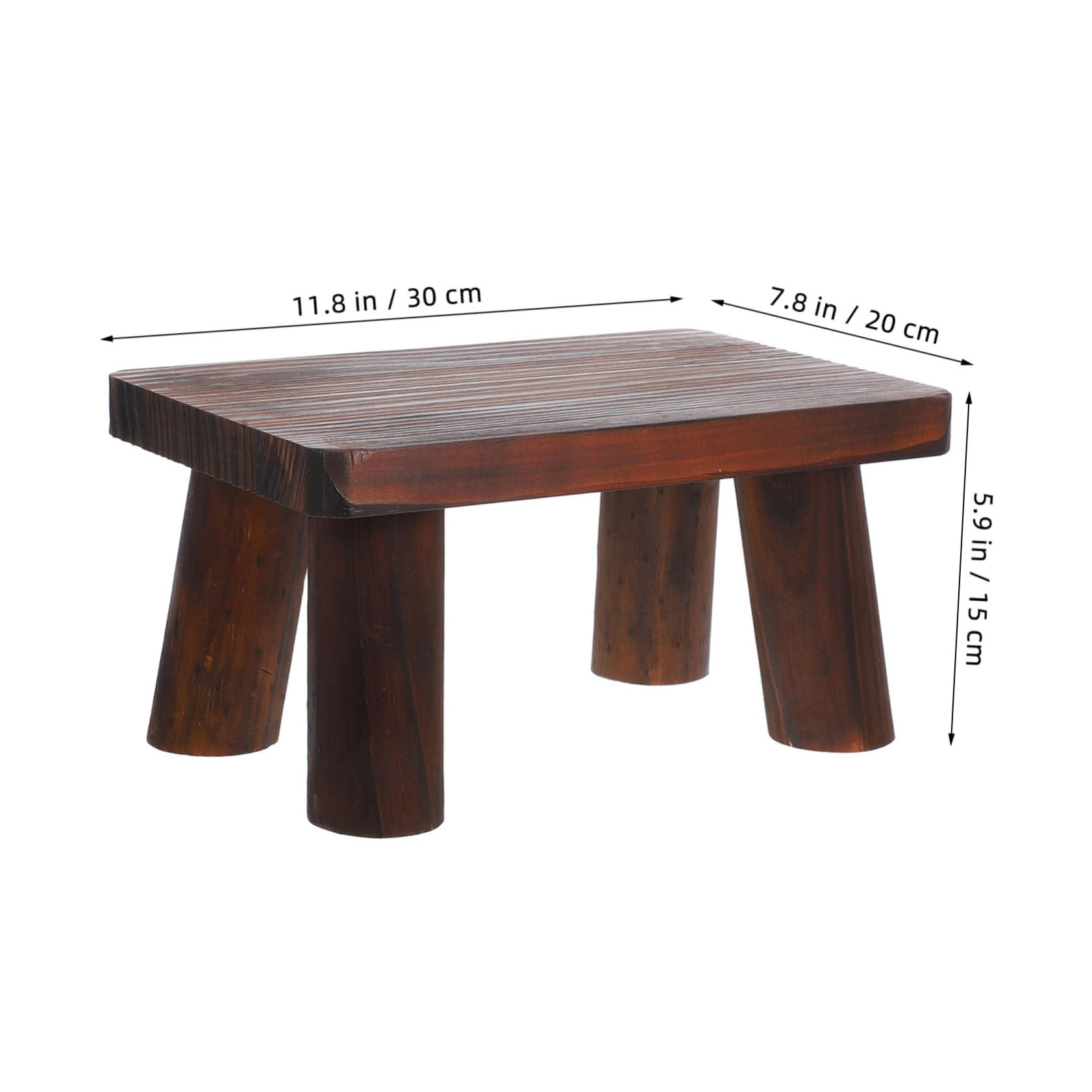 Levemolo Wooden Step Stool Anti Slip Step Stools for Adults Bedroom Garden Bathroom