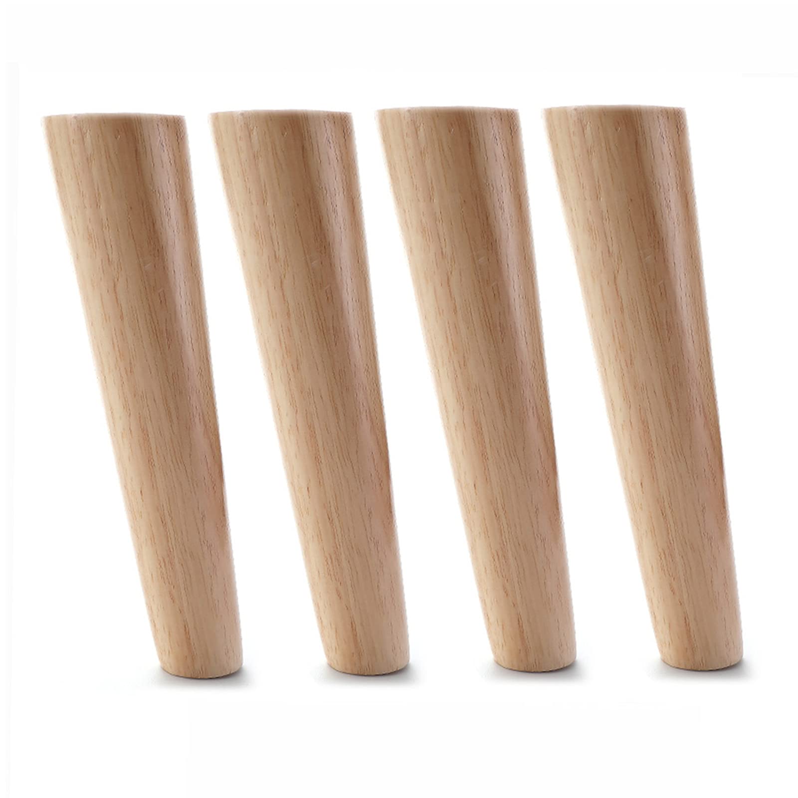 FCXURKOD 4 Pcs Wooden Furniture Legs 20in Table & Dresser Feet Easy Install for Coffee Tables & Cabinets Sturdy Raised Legs with Screws Stylish Oblique Design