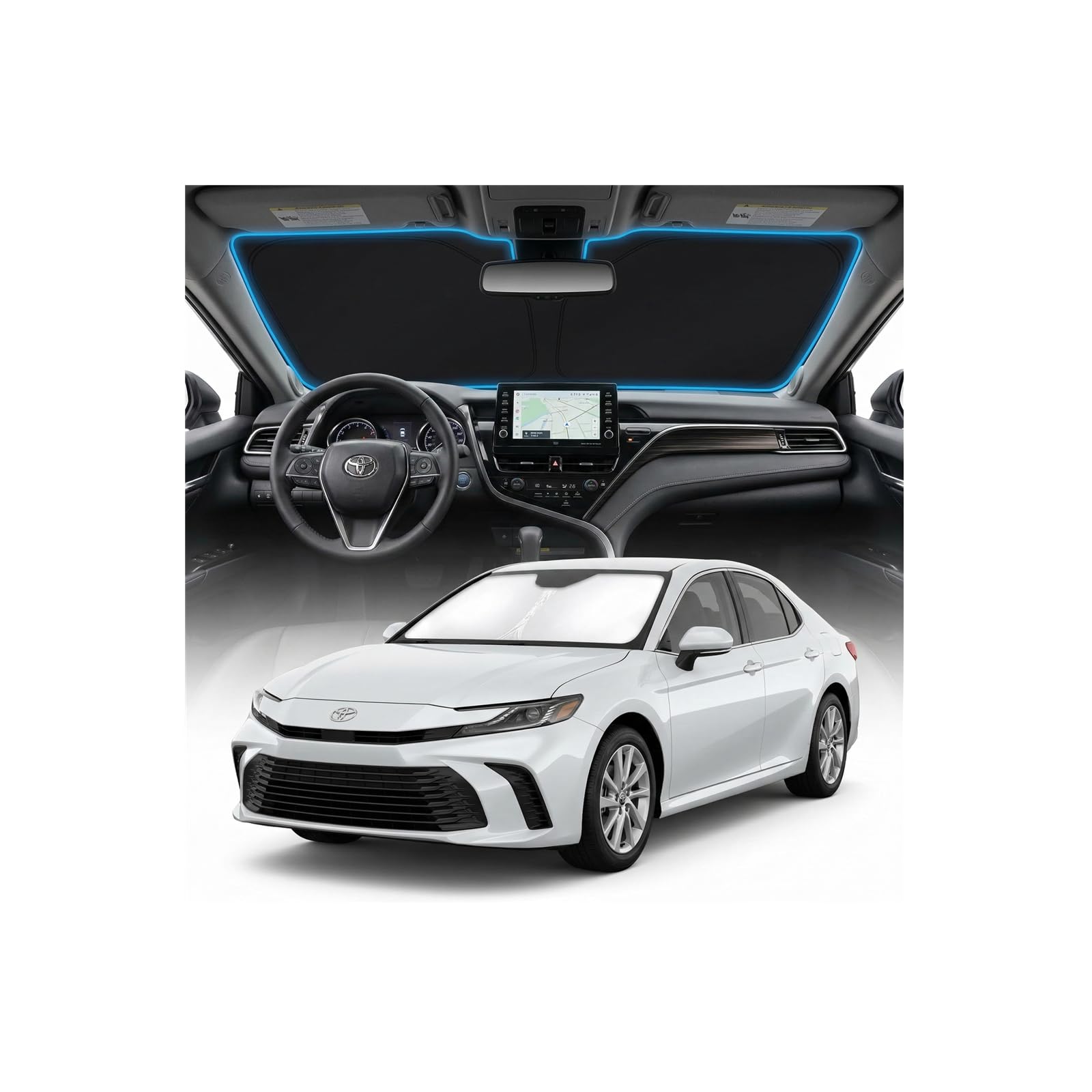 GLSBRCAO for Toyota Camry Sun Shade Windshield Cover