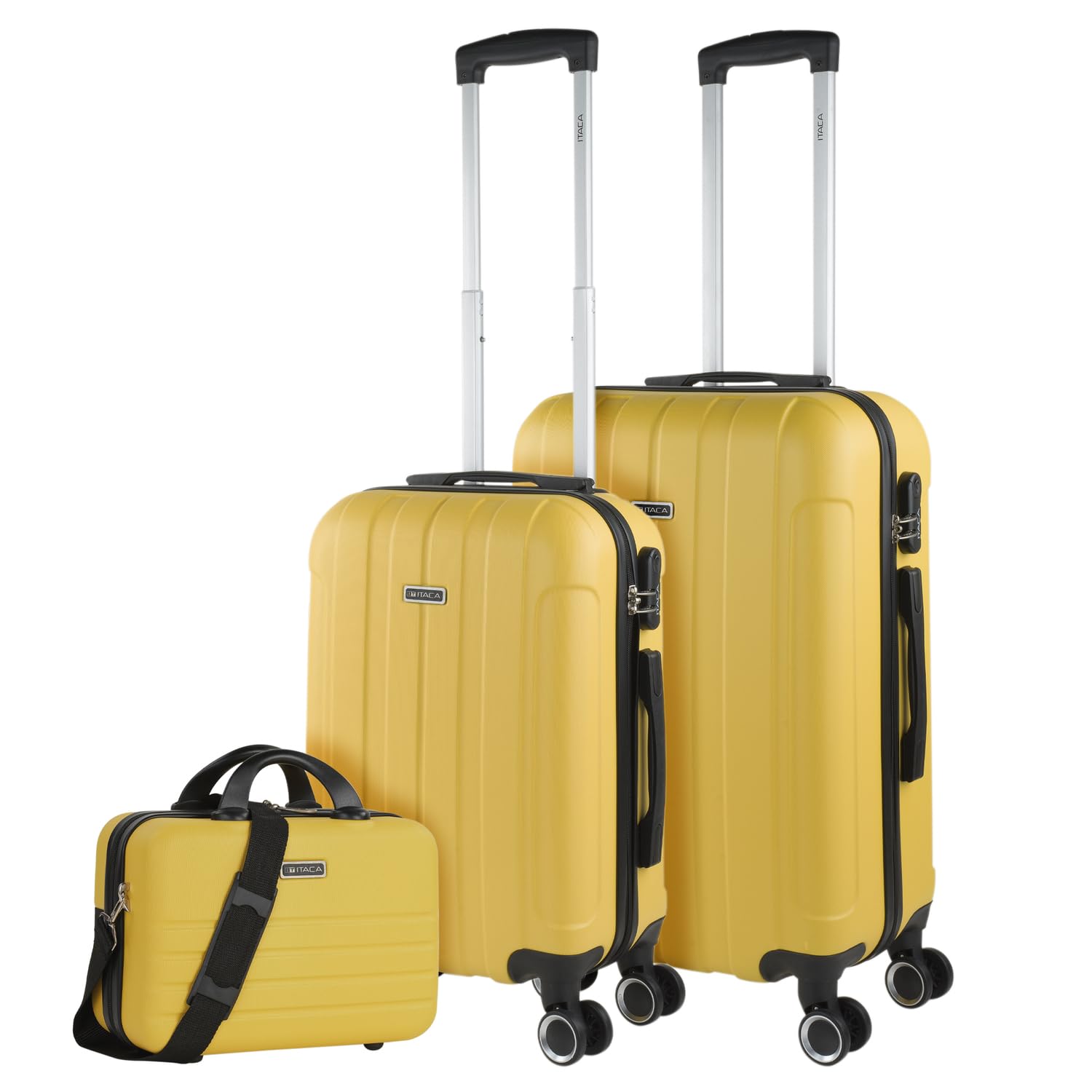 ITACA - Maleta Mediana con 4 Ruedas Giratorias para Viajes Largos Tipo Trolley Ideal como Maletas de Viaje Grandes 23 Kilos y Maleta Viaje Mediana Resistentes, Amarillo — view 68