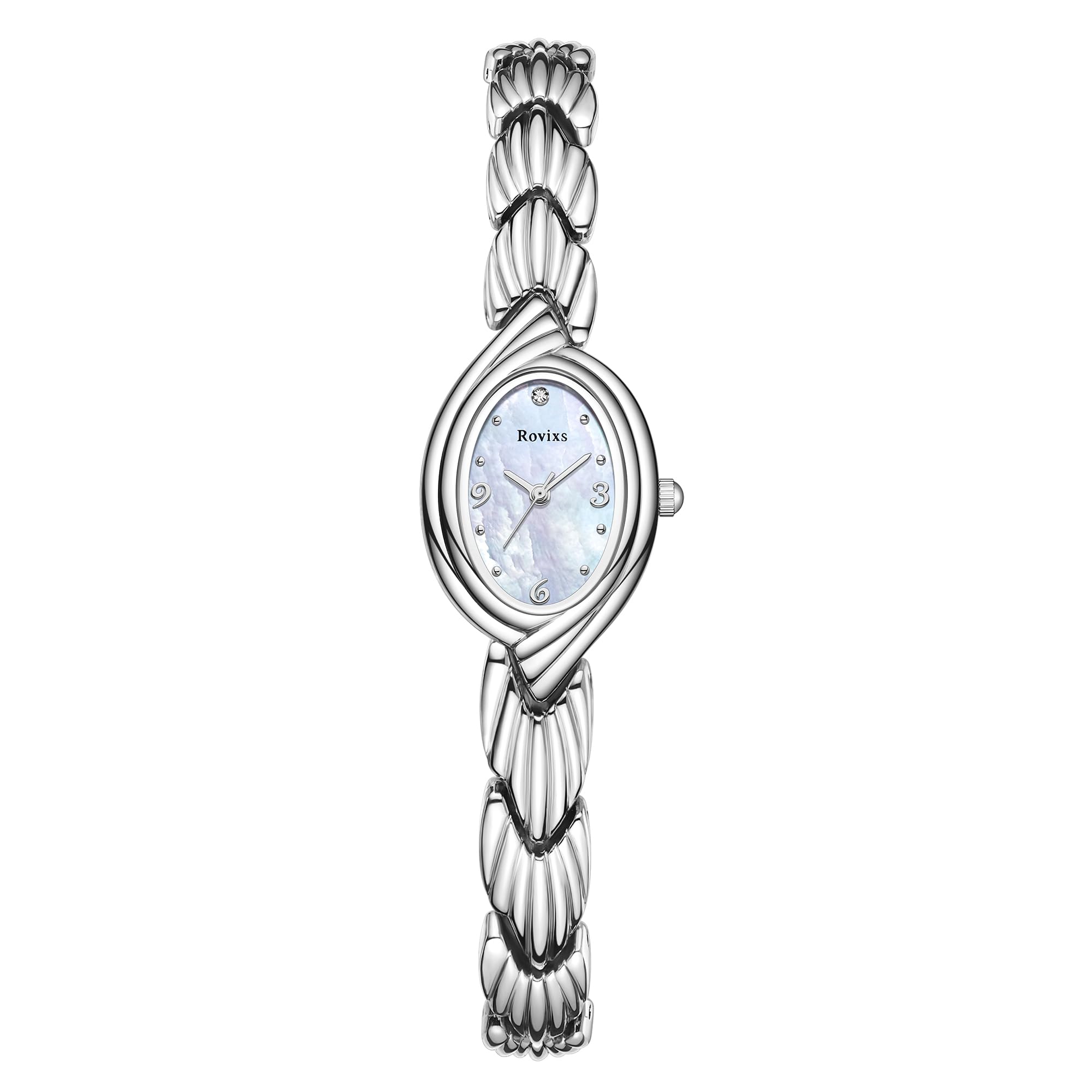 Piccolo orologio da polso vintage da donna, facile da leggere, al quarzo, cinturino regolabile con strumento