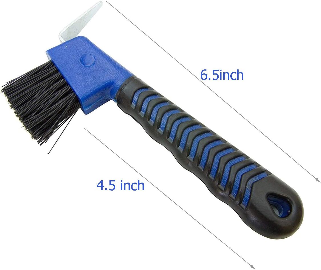 HUIKANGSHENG Horse Hoof Pick Brush with Deluxe Soft GripTouch Rubber Handle,Portable Hoofpick,2 Pieces,Random Colors : Pet Supplies