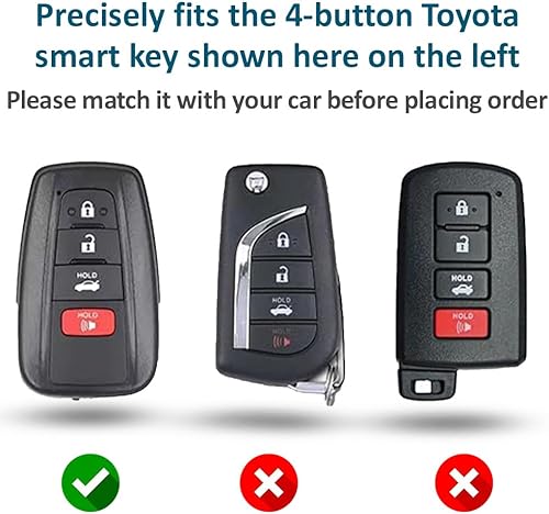 Miniatura 2 de Autobase Funda de silicona para llavero Toyota Camry RAV4 Highlander Avalon C-HR Prius Corolla GT86  Accesorio para automóvil  Funda de protección