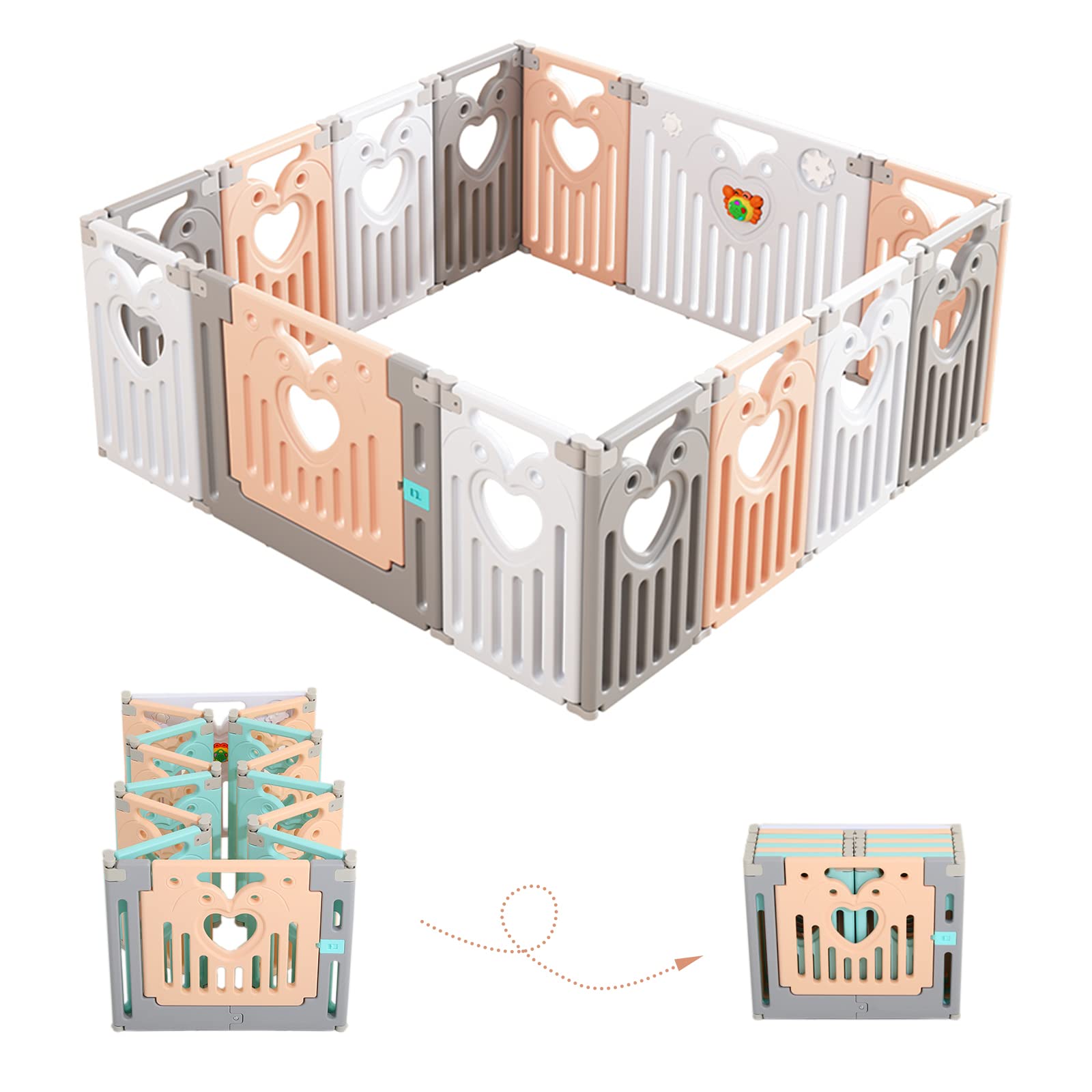 Buy Baby Playpen Foldable Kids Safety Play Yard Game Panel and Gate