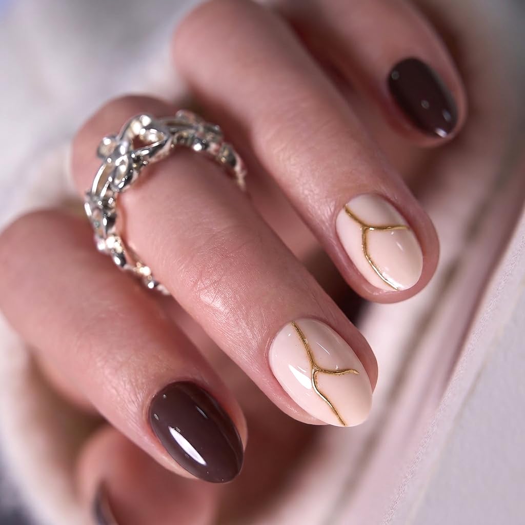 CurvLife Press On Nails - Blush Pink Almond -27