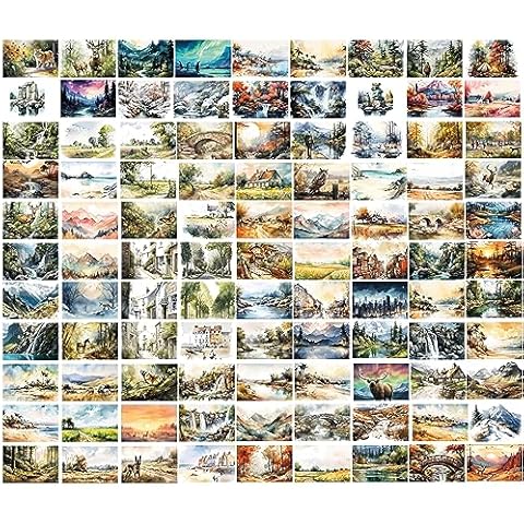 The Drawn Animal Art Box - 100 Watercolour Postcards Cover