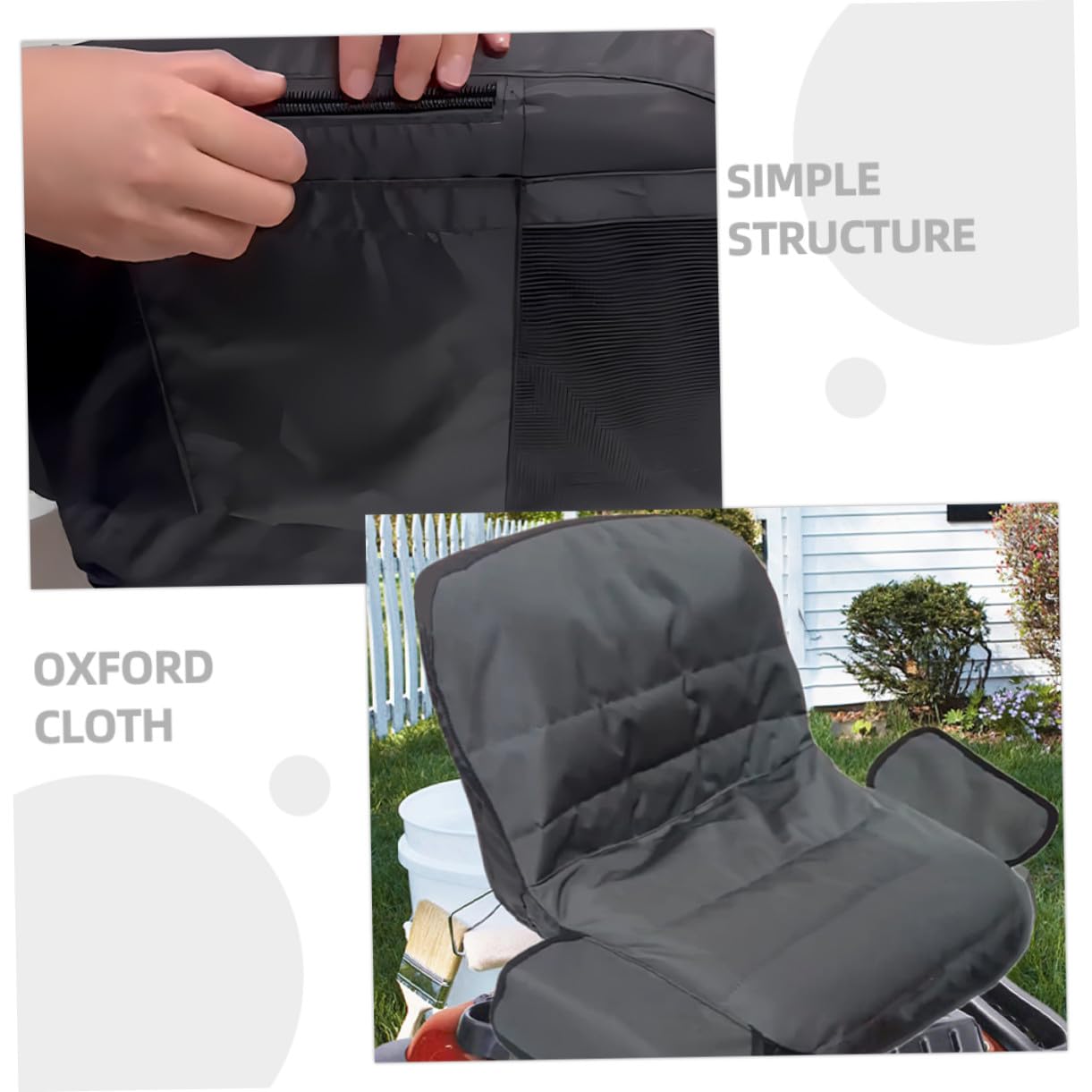 POPETPOP Protector del Asiento De Cortacésped Exterior Cubierta De Asiento para Tractor Funda De Cortacésped para Jardinería y Cuidado del Césped