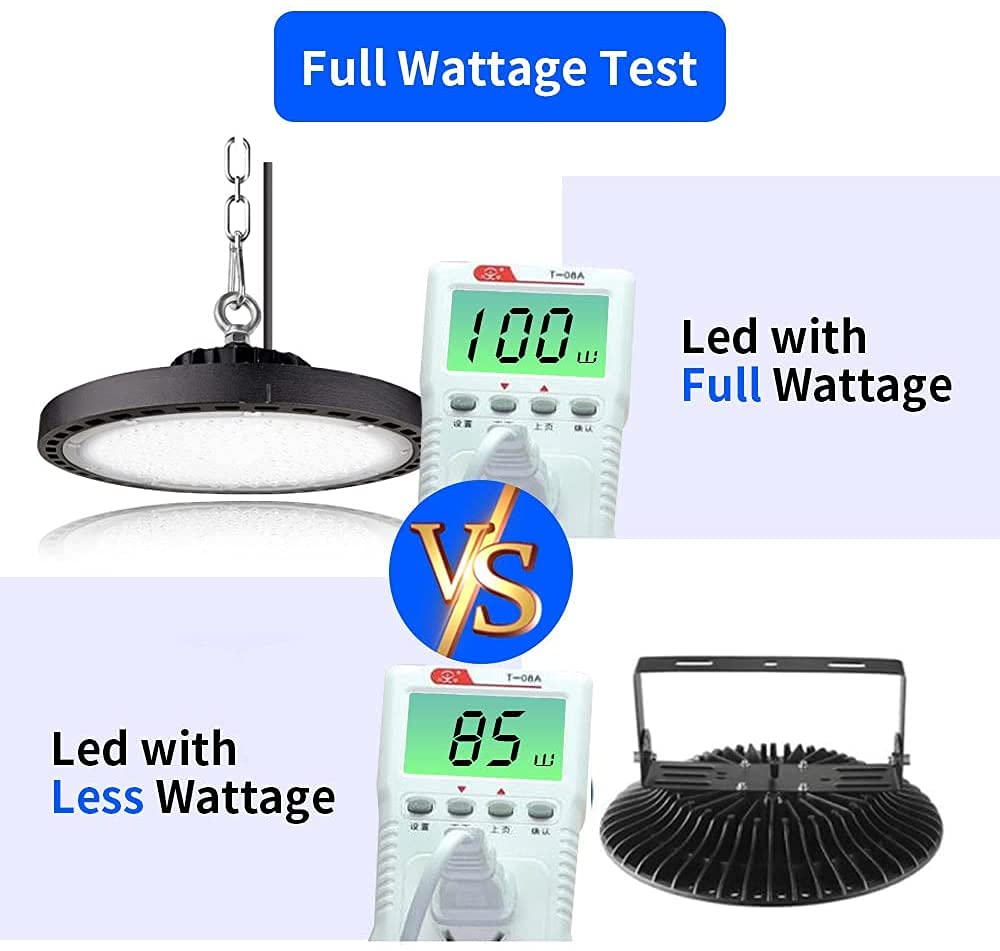 Oświetlenie LED High Bay 200 W, 20000 lm, 6500 K, przemysłowe oświetlenie UFO do fabrycznego magazynu, garażu, lotniska, energooszczędne reflektory sufitowe, 12 szt