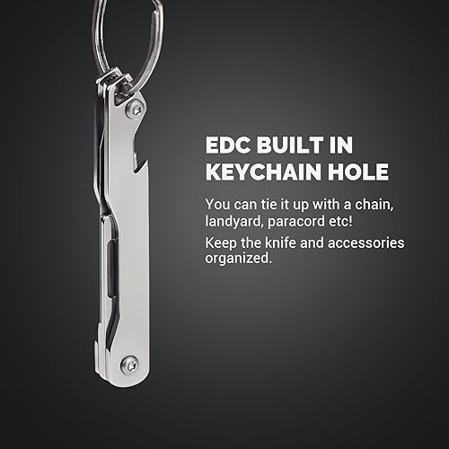 Miniatura 4 de edcfans Cuchillo de bisturí plegable, pequeño cuchillo de bolsillo para hombres con 10 piezas de cuchillas reemplazables quirúrgicas #11, cuchillos