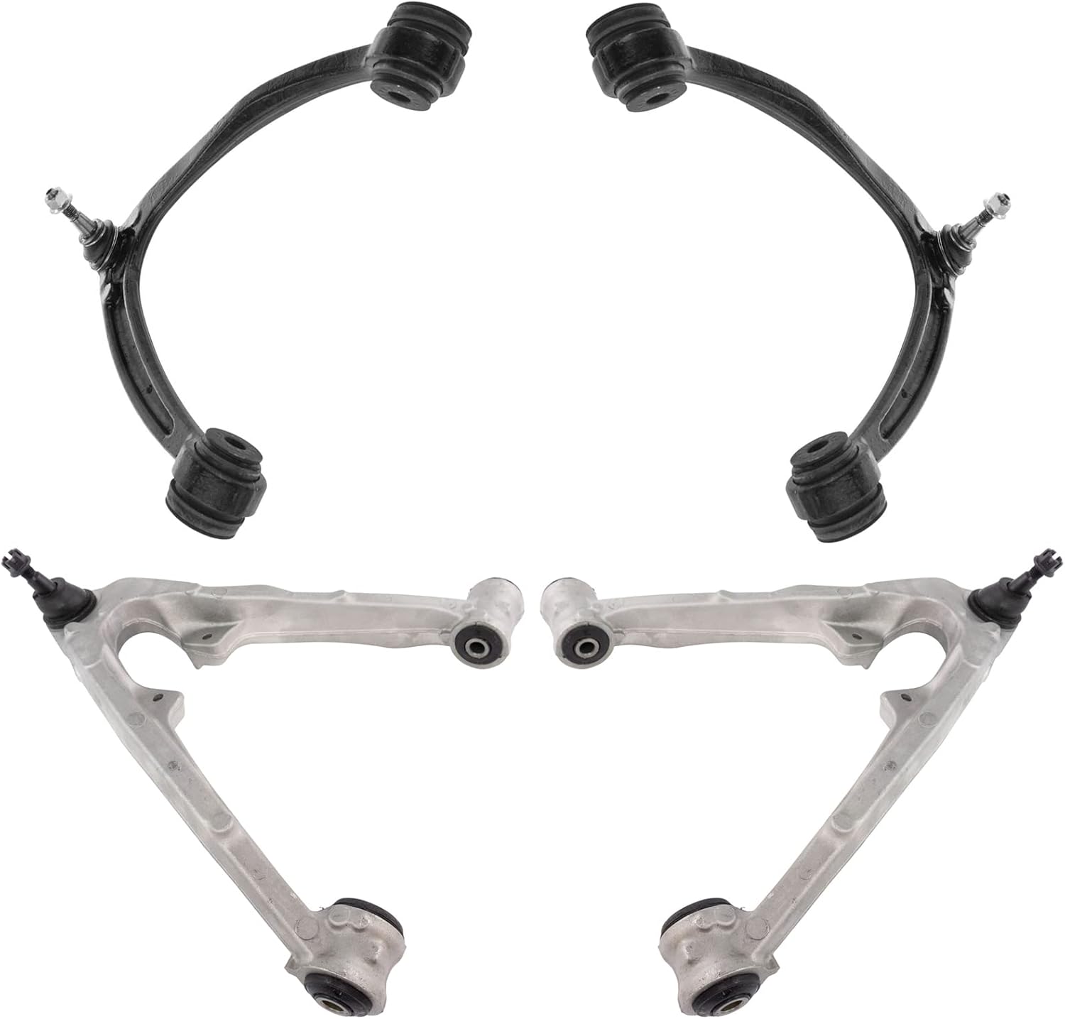 TRQ Front Control Arm with Ball Joint Set Compatible with 07-11 Cadillac 07-14 Chevrolet 07-13 GMC