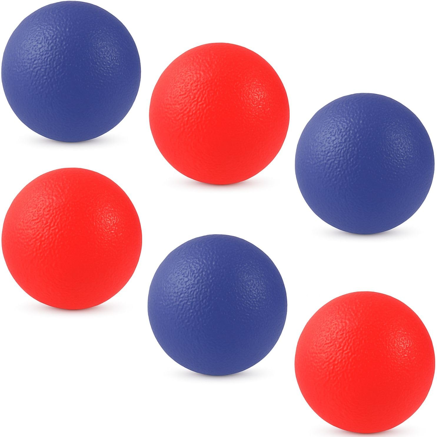 Liberty Imports 6 PCS Replacement Trackball Sport Chuck and Catch Ball Lacrosse Plastic Lightweight Balls Toy for Classic Outdoor Launch Games