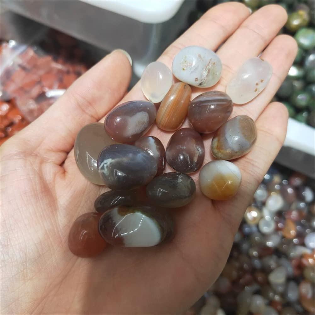 Decoración del hogar, 100 g Cristal de cornalina natural Grava Ágata Piedras curativas Plantación Acuario Tanque de peces Material de bricolaje Regalos, Cristal natural Inicio Colecciones ( Size : 200