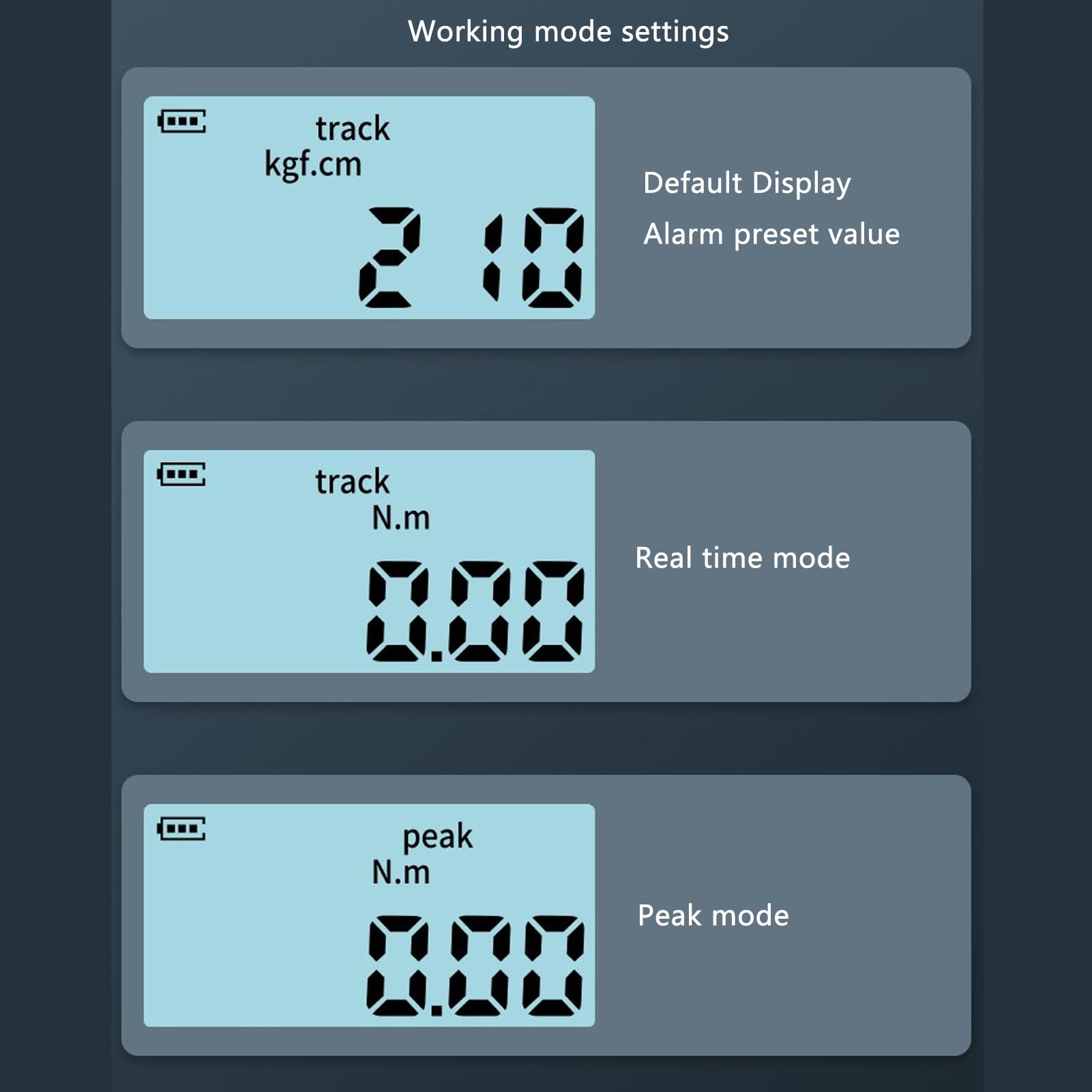 Generic Digital Display Torsion Meter High Accuracy 1/2 Connector 6 to 200N.m Torsion Adapter with Light Sound Alarm, Genericq1xmga2gds