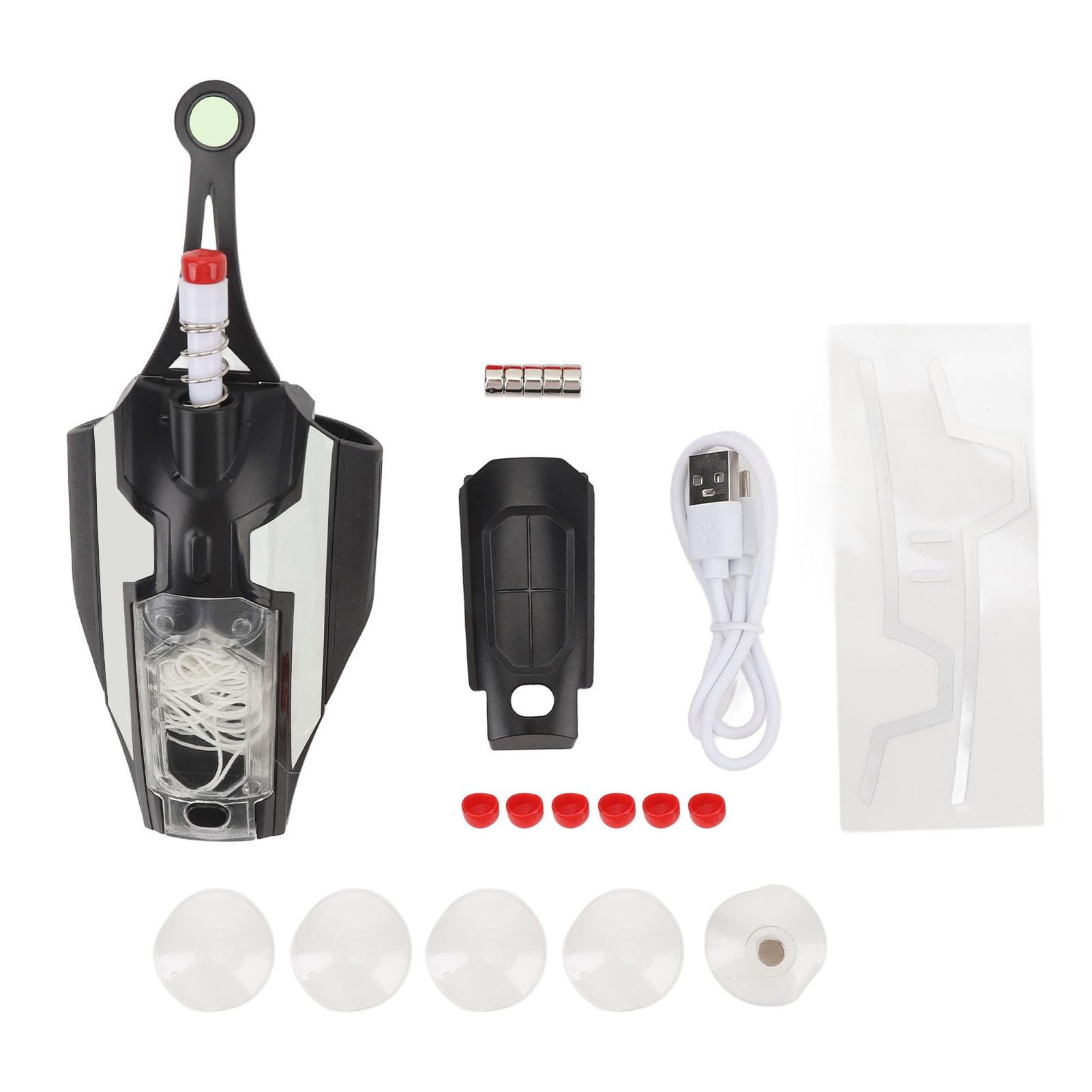 AUNMAS Spider Silk Launcher, Giocattolo Sputa Corde Luminoso con Distanza di 2,5 M, Testa Magnetica e Ventosa per Bambini
