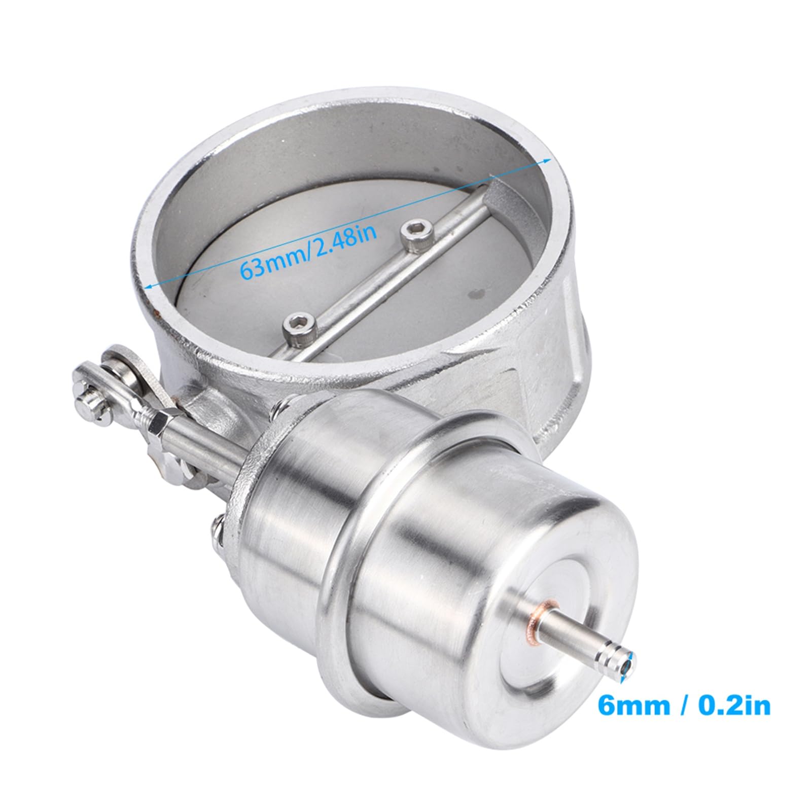 Sostituzione in Acciaio Inossidabile della Valvola di Controllo dell'attuatore del Vuoto da 63 Mm per Prestazioni Migliorate, Compatibile con E30 325i 318i M3 EP CUT63 CL Accessorio per Auto