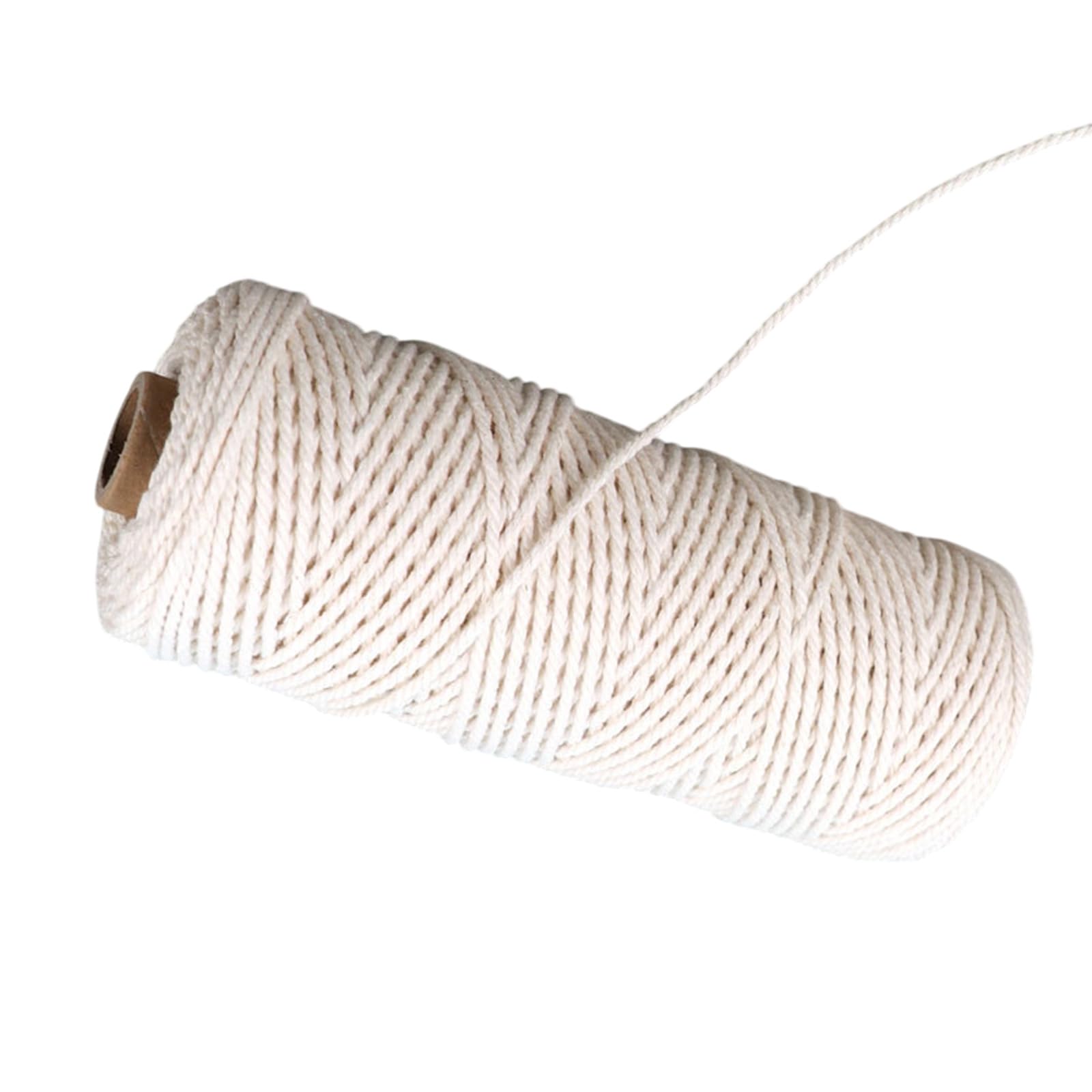 Hsyzygian Braided Cotton String for Crafting and Decoration Cotton Materials Great for Knotting and Accessories Rope