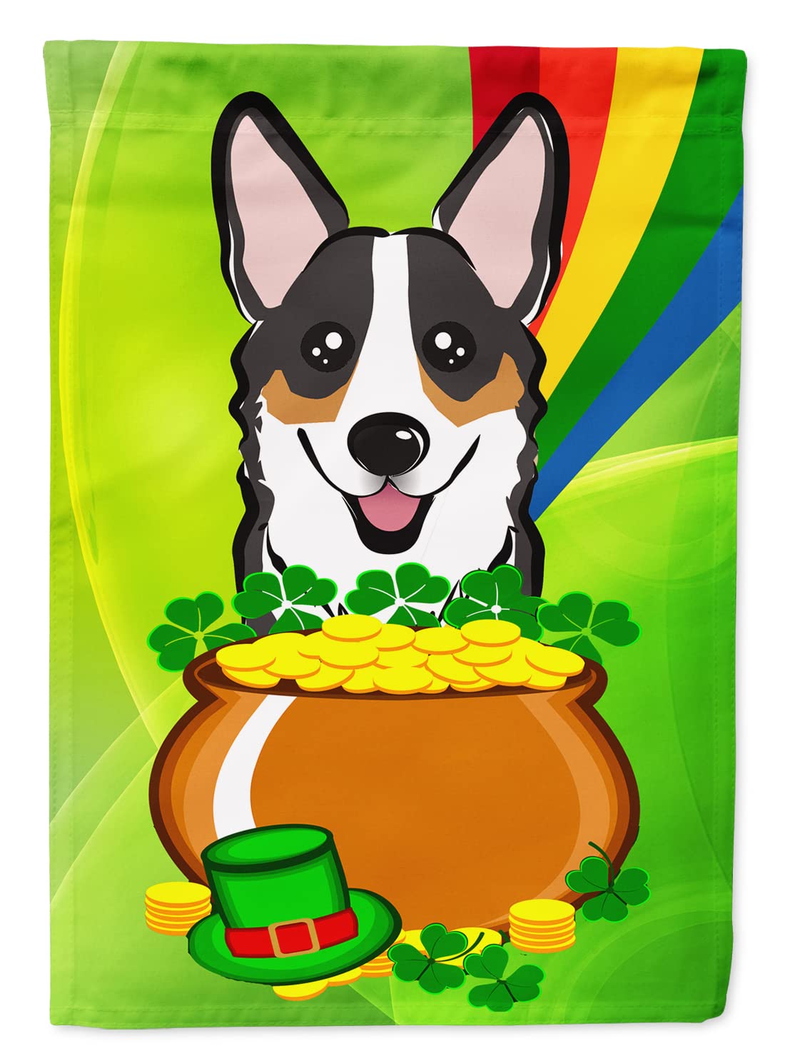 Drapeau tricolore Corgi en toile épaisse pour éviter les déchirures au vent