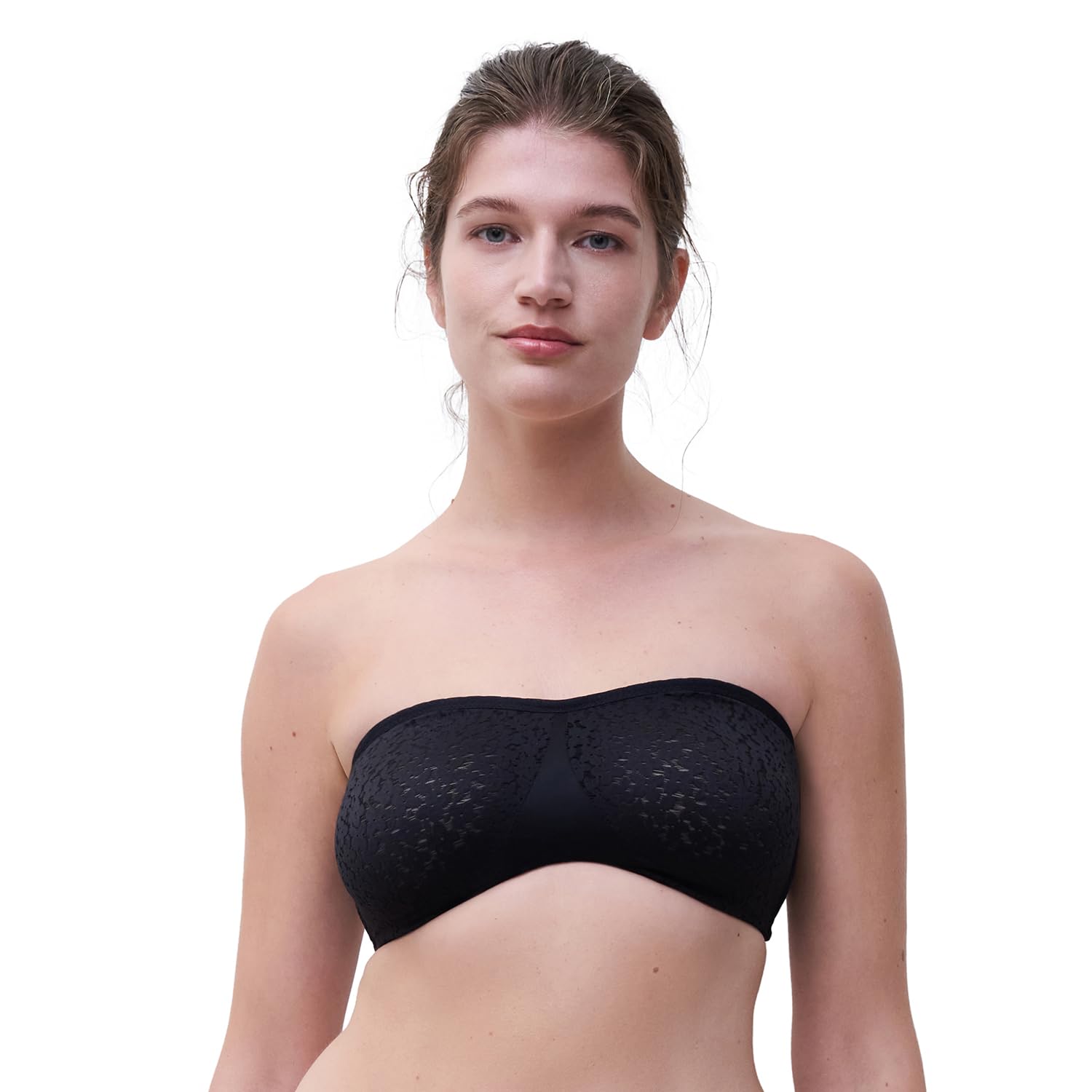 Chantelle Women's Norah Unlined Strapless Bra, Black, 40B