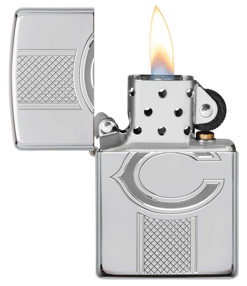 Amazon.com : Zippo NFL Chicago Bears Armor High Polish Chrome