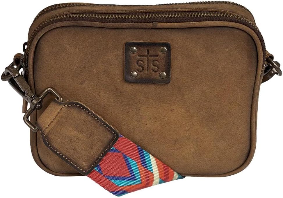 STS Ranchwear Womens Baroness Basic Bliss Lucy Veg-Tan Leather Crossbody Bag OS