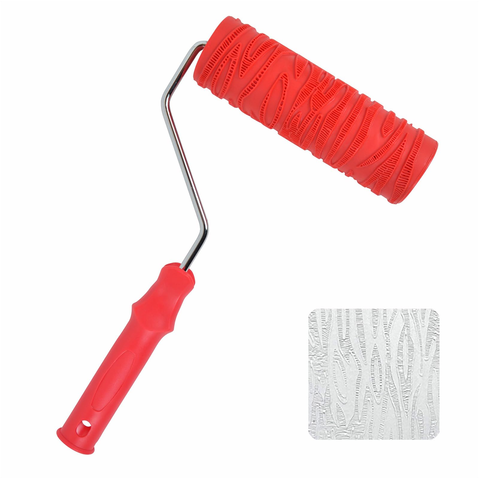 Jazuaiao 2011T Durability Pattern Paint Roller Creative Embossed Paint Roller For Customs Wall Painting And Interior Applications Decorative Wall