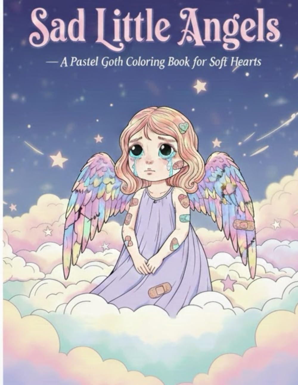 Sad Little Angels: A Pastel Goth Coloring Book for Soft Hearts