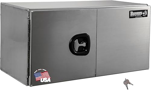 Miniatura 14 de Buyers Products 1705415 Pro Series Caja para Camión Underbody de Aluminio Liso con Puerta de Granero, 18 x 18 x 60 pulgadas, Caja de Herramientas