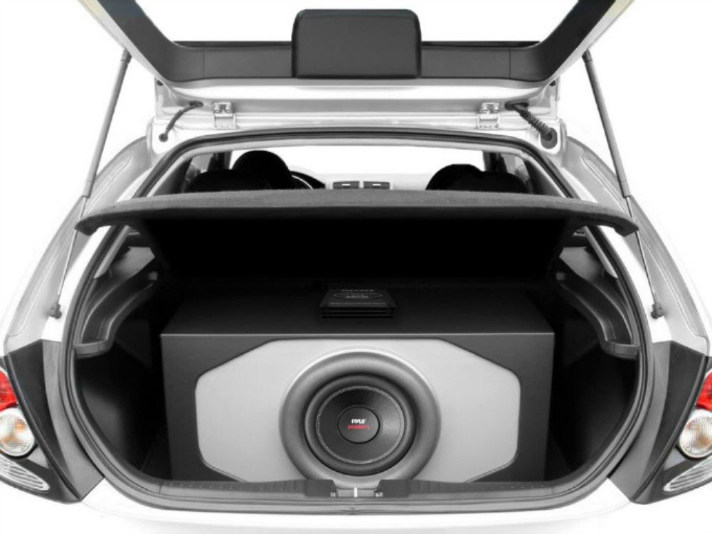 Pyle 1 SUBWOOFER PLPW10D PLPW 10D 25,00 cm 250 mm 10" da 500 Watt rms 1000 Watt Max Doppia Bobina 4 + 4 Ohm dvc Dual Voice Coil per Cofano Bagagliaio Auto, 1 Pezzo