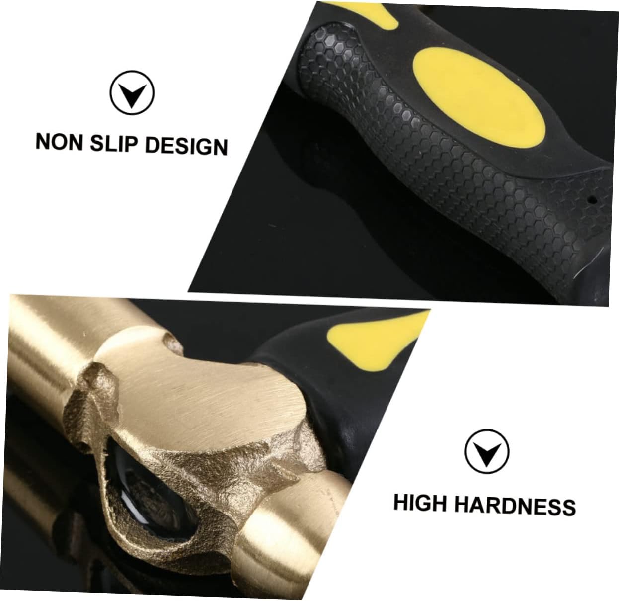 HOMSFOU Brass Metal Stamping Hammer Hammer for Projects and Metalworking Precision Striking Tool for Jewelry Making and Crafts