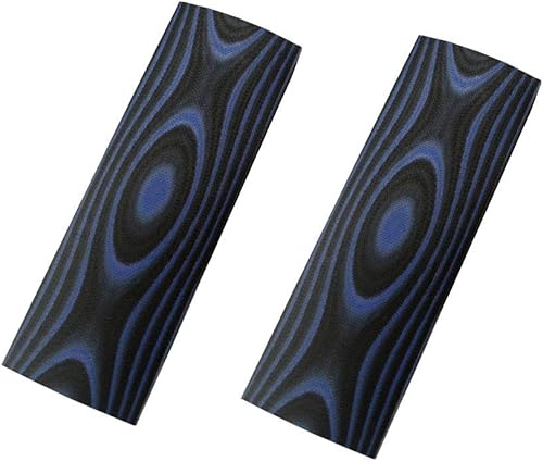 RECHERE 2 unids cuchillo mango escala losas apretones g10 negro azul cuchillos espada arma hacer material 6.299x1.969x0.315 in