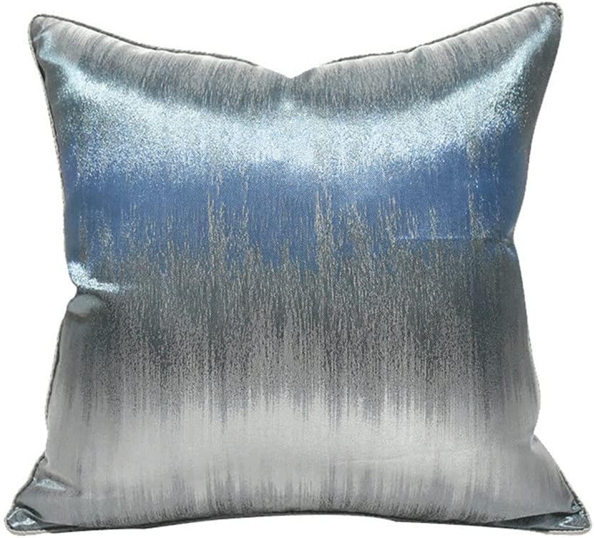HBJWOV Silver Pillow Cushion Hotel Villa Abstract Pattern Bed Cover Model Room(50cm*50cm)