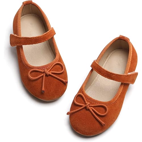 Otter MOMO Toddler/Little Girls Mary Jane Ballerina Flats Shoes Slip-on School Party Dress Shoes