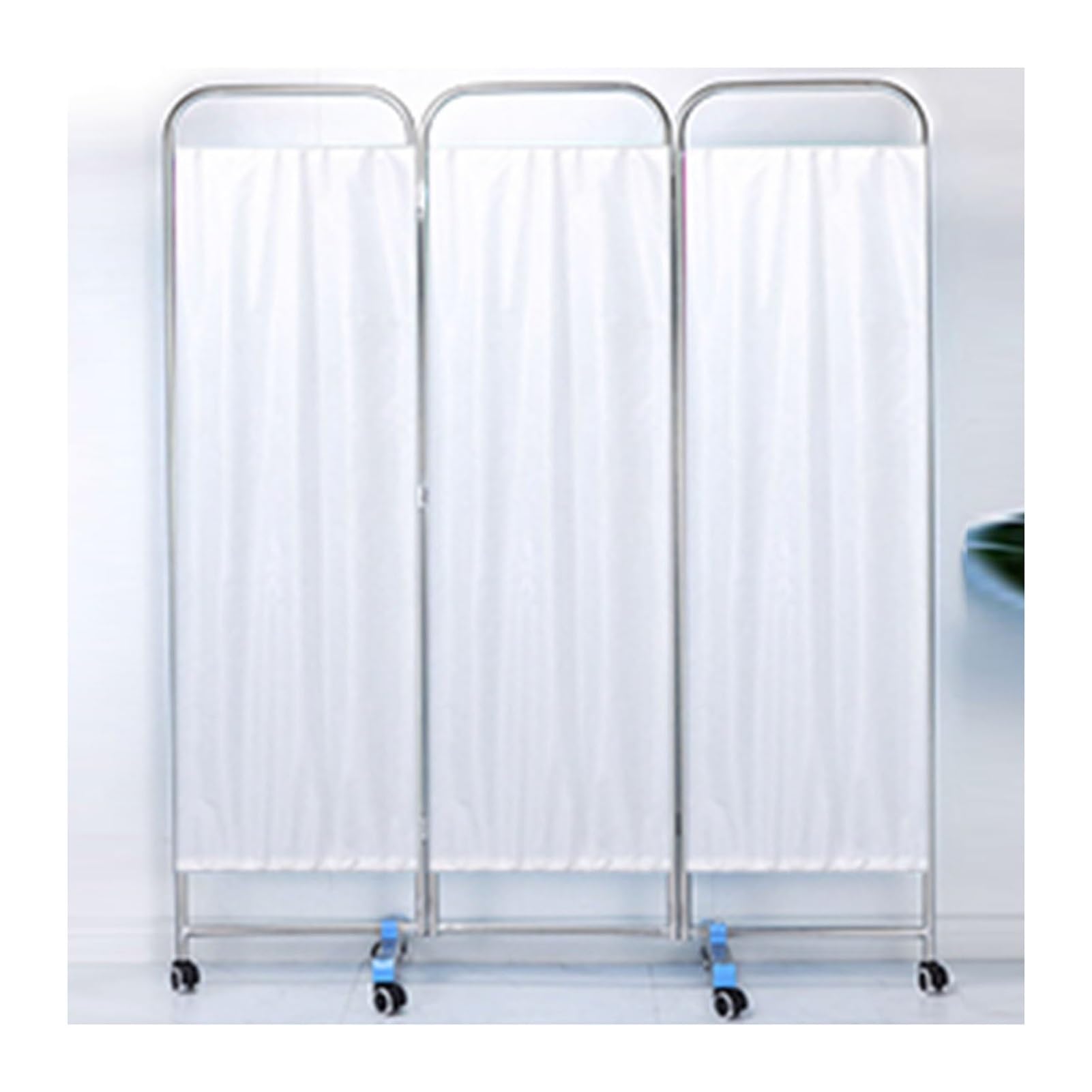 Séparateur de séparation autoportant blanc pliable 3 pièces paravent réglable