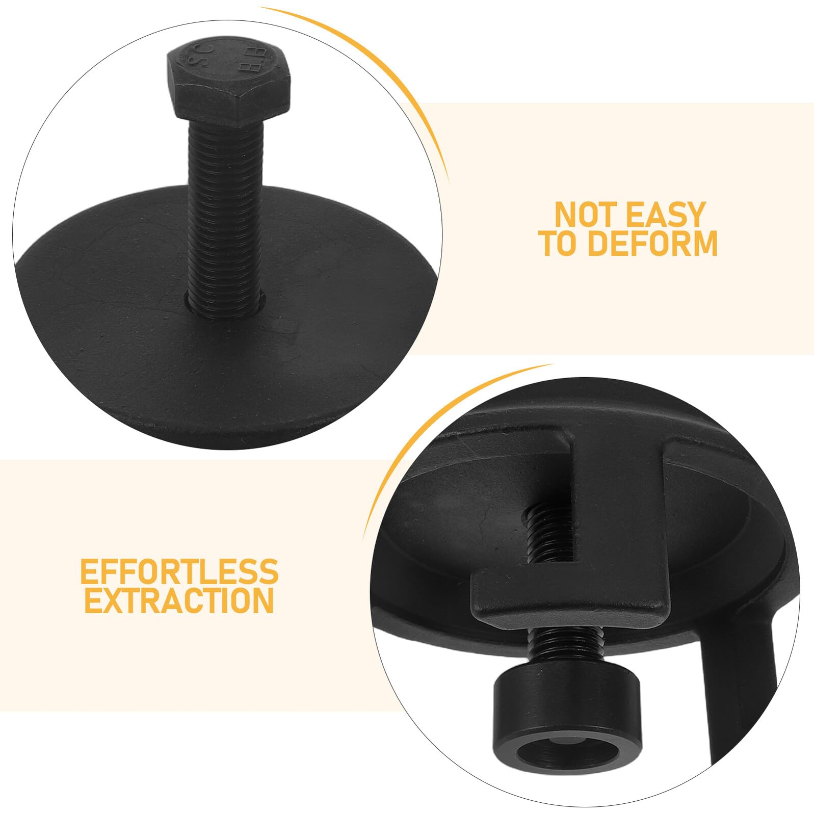 Mikinona Extractor de Balanceador Armónico de Hierro Robusto Herramienta Profesional para Polea de Cigüeñal Compatible con Ford Kit de Extracción Segura Daños para Mantenimiento de Motor