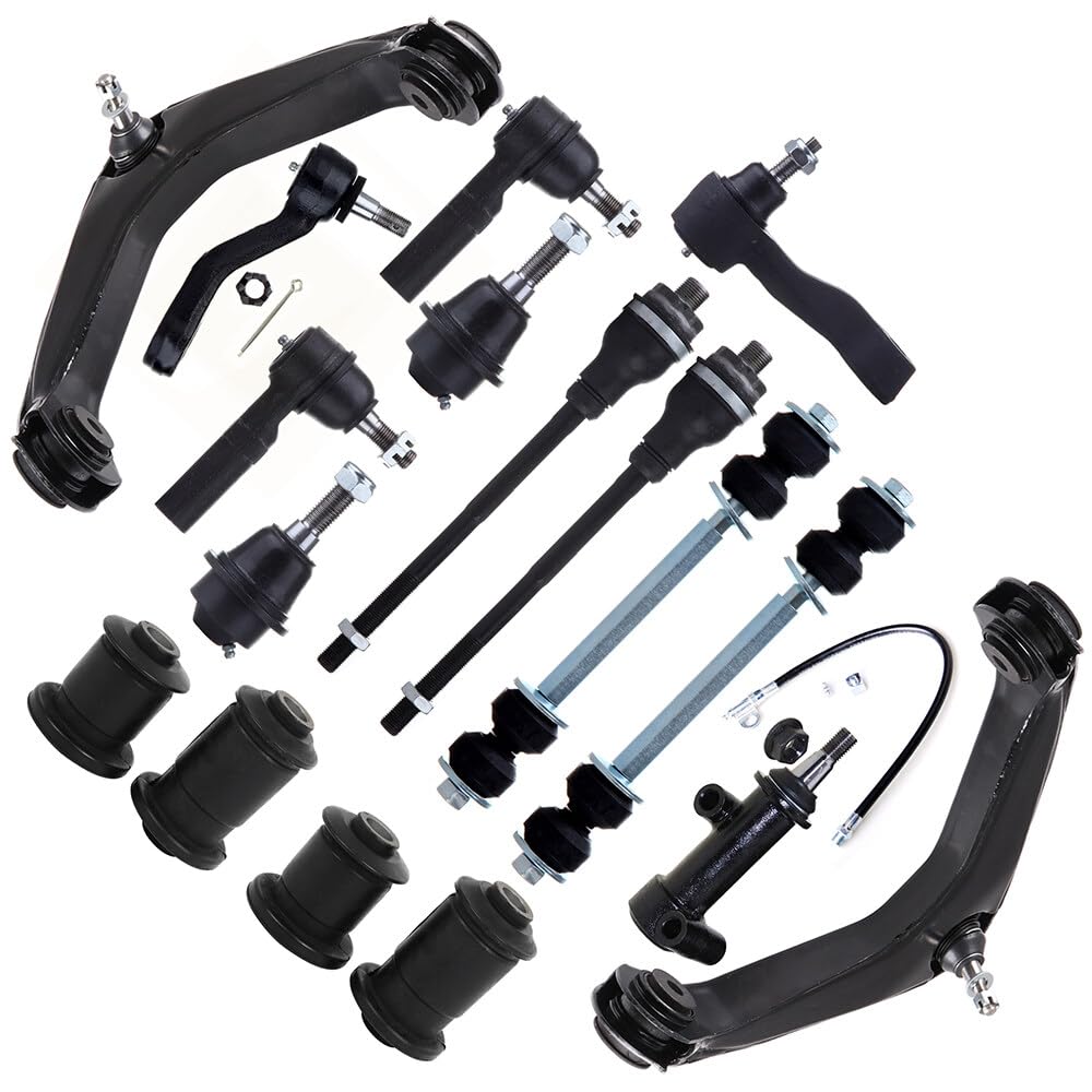 12-Piece Front Control Arm Suspension Kit For 2001-2010 Chevy Silverado 2500HD