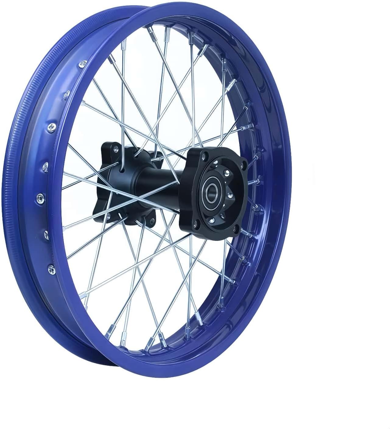 Wheel Rim Hub Compatible for 70CC 90CC 110CC 125CC 140CC 150CC 160CC Off Road Motocross Pit Dirt Rocket Bike (Silver, 70/100-17" 15mm)